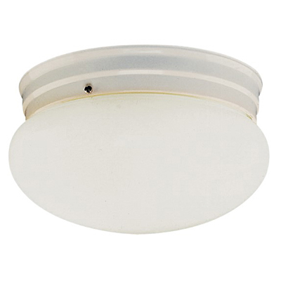 Trans Globe Lighting PL-3618 WH 8" Mushroom Ceiling Fixture In White in White